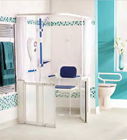 Half Height - White - Sliding Shower Doors and Screens